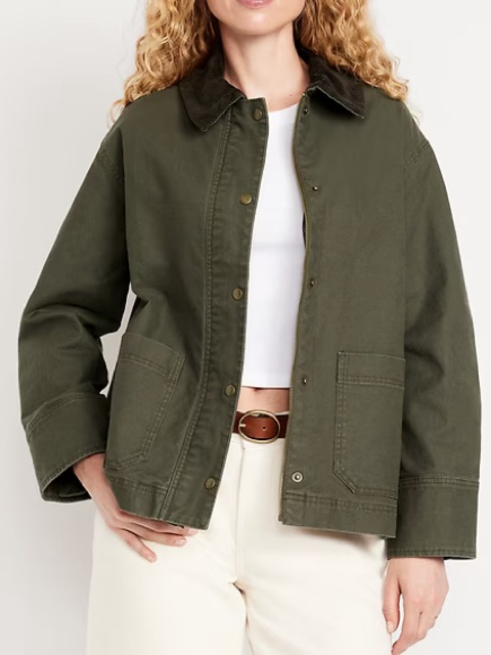 OLD NAVY Canvas Barn Jacket - Heritage Green